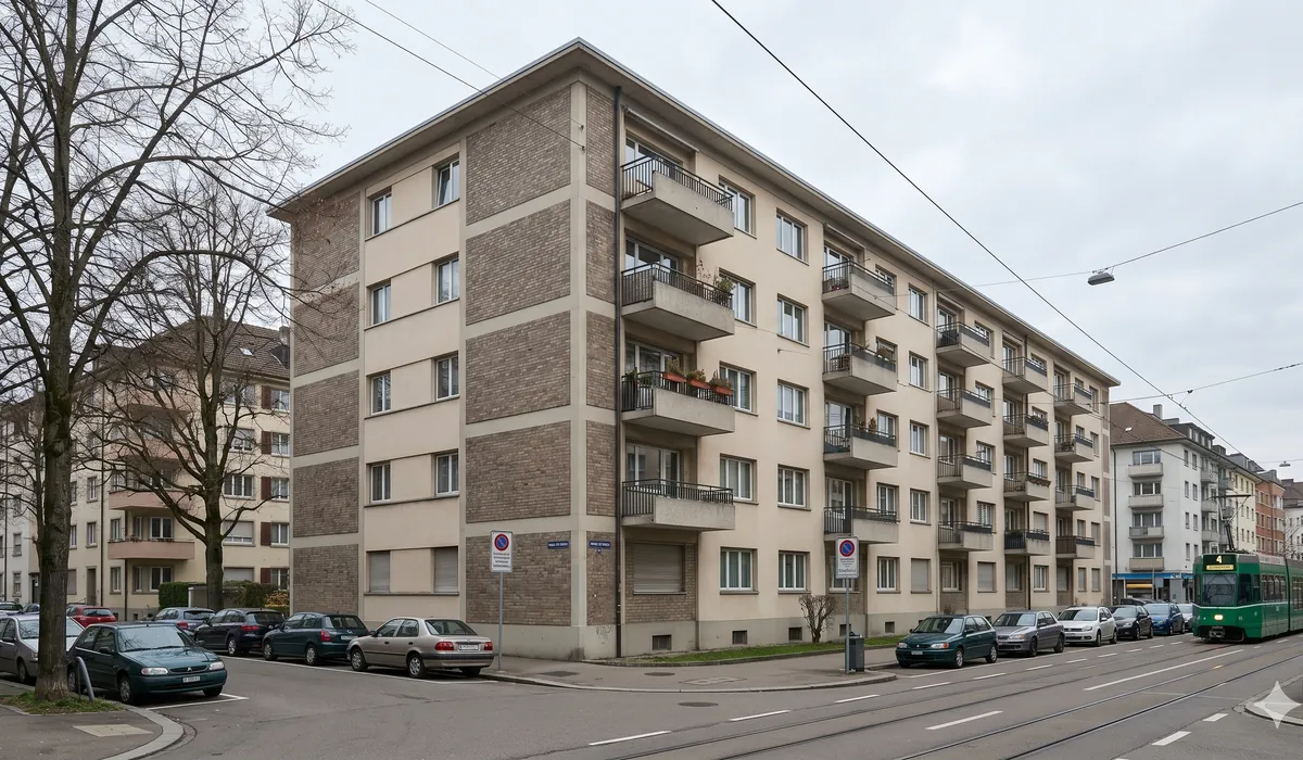 Mehrfamilienhaus in Basel – typische Bausubstanz aus den 1960er Jahren